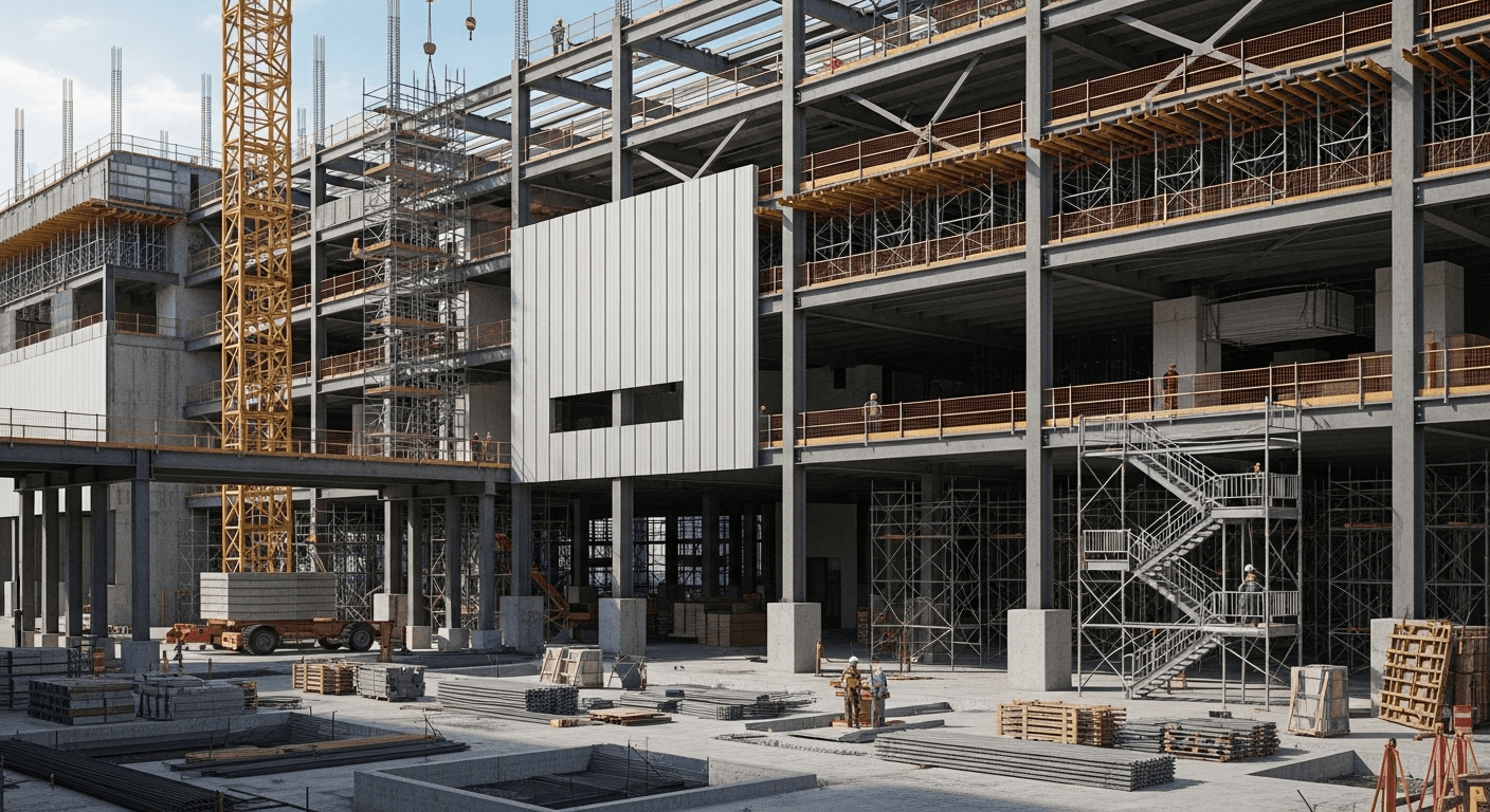 Modern architectural building